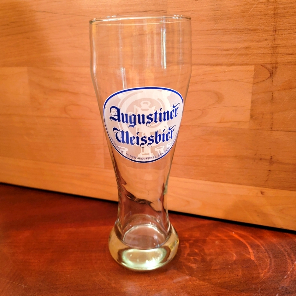 Vintage German Augustiner Weissbier glass
